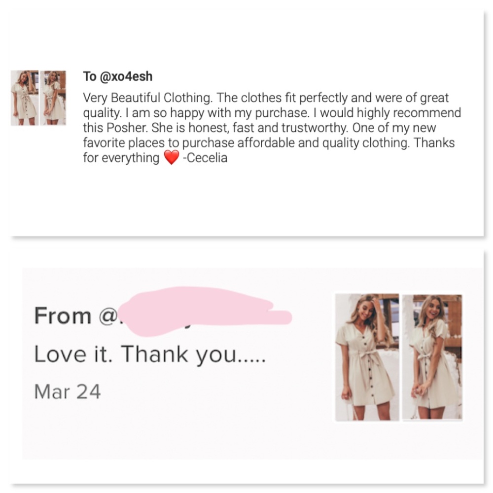 Cotton Buttoned Mini Fit and Flared Belted Dress - Picture 7 of 10